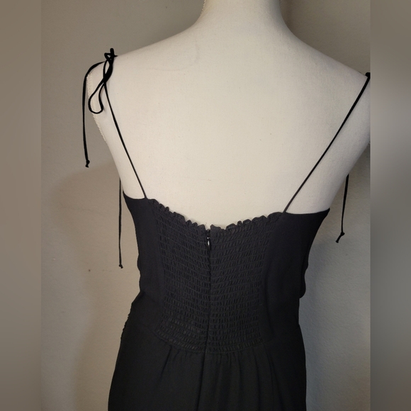 Reformation Black Strapless Sweetheart Sheath Dress - Picture 4 of 4